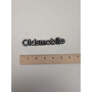 Oldsmobile Rear Emblem Silver Chrome Script Nameplate Badge Car Trim OEM